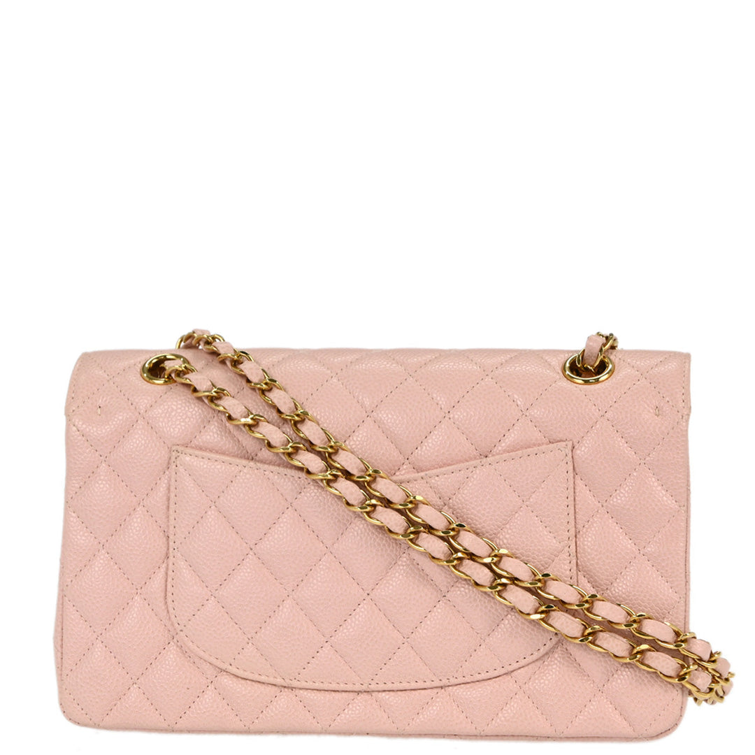 激安！特価品 Chanel * 2001-2003 Pink Caviar Medium Classic Double Flap バッグ