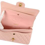 Chanel * Pink Caviar Medium Classic Double Flap Shoulder Bag