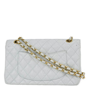 Chanel * Blue Caviar Medium Classic Double Flap Shoulder Bag