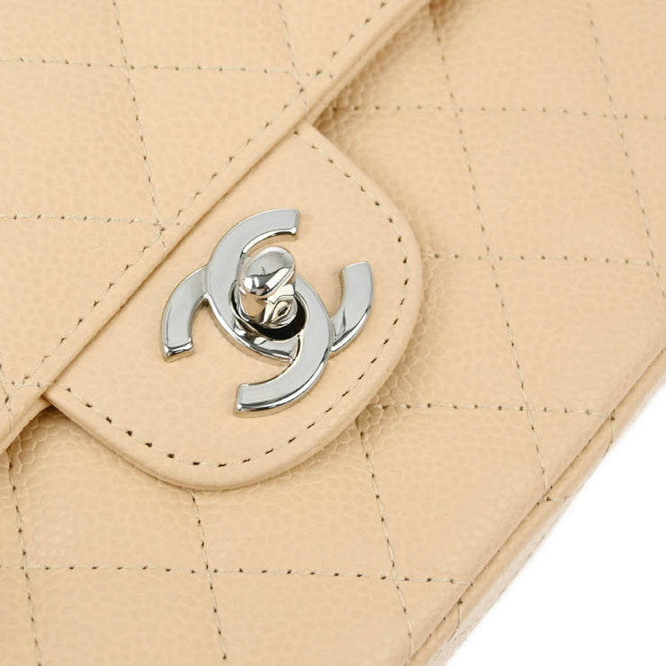 Chanel Beige Caviar East West Shoulder Bag