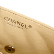 Chanel Beige Caviar East West Shoulder Bag