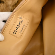 Chanel Beige Fur Tote Handbag