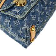 Louis Vuitton 2006 Blue Monogram Denim Baggy PM Shoulder Bag M95049