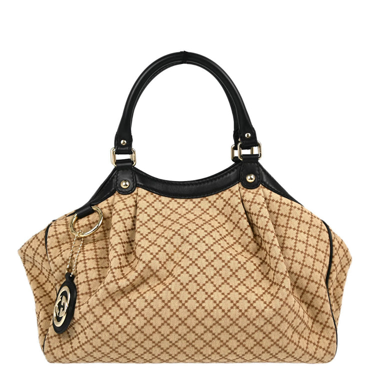 Gucci Beige Diamante Handbag