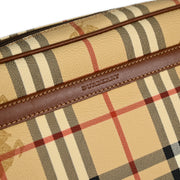 Burberry Beige House Check Clutch Bag