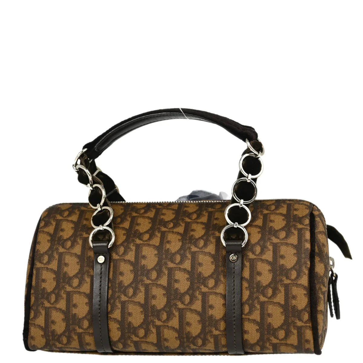 Dior マントーセントゥーレ Christian Dior 2005 Brown PVC Trotter Romantic Handbag
