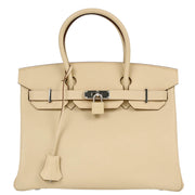 Hermes Off-white Epsom Birkin 30 Handbag