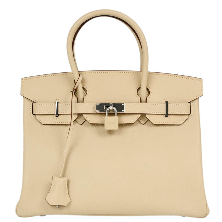 Hermes 2009 Off-white Epsom Birkin 30 Handbag