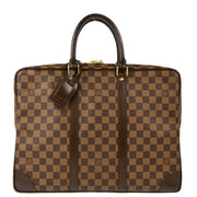 Louis Vuitton 2007 Damier Porte Documents Voyage Handbag N41124