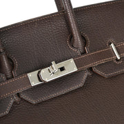 Hermes 2006 Chocolat Togo Haut a Courroies 32 Handbag