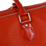 Louis Vuitton 2007 Red Epi Speedy 25 Handbag M43017