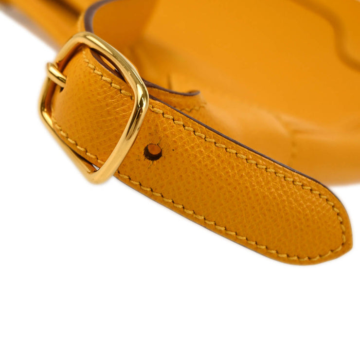 Hermes 2006 Jaune Epsom Trim 31 Shoulder Bag