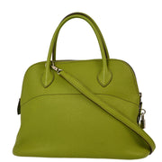 Hermes 2004 Anis Green Togo Bolide 31 2way Shoulder Handbag