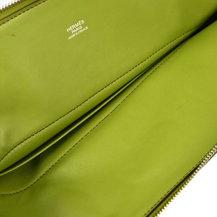 Hermes 2004 Anis Green Togo Bolide 31 2way Shoulder Handbag