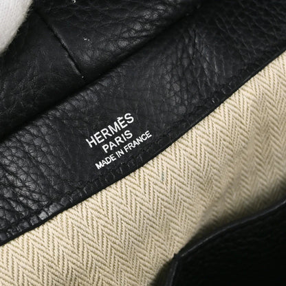 Hermes 2008 Black Taurillon Clemence Pursangle 31 Handbag