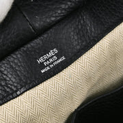 Hermes 2008 Black Taurillon Clemence Pursangle 31 Handbag