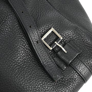 Hermes 2008 Black Taurillon Clemence Pursangle 31 Handbag