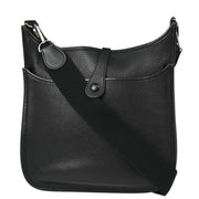 Hermes 2006 Black Taurillon Clemence Evelyne 2 29 PM Shoulder Bag