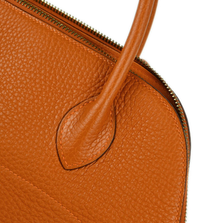 Hermes 2006 Orange Taurillon Clemence Bolide 31 2way Shoulder Handbag