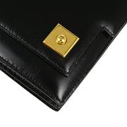 Hermes 1991 Black Box Calf Piano Handbag