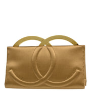 Chanel * 2004-2005 Bronze Satin Clutch Bag