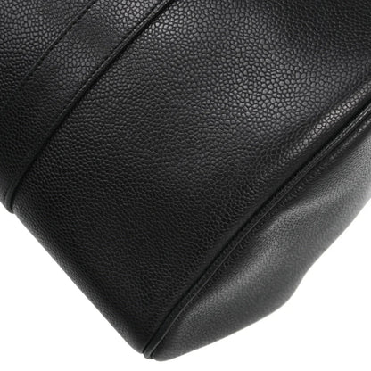 Chanel 1994-1996 Black Caviar 2way Duffle Shoulder Handbag