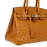 Hermes * 2003 Chestnut Ostrich Birkin 30 Handbag