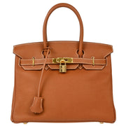 Hermes 2003 Gold Togo Birkin 30 Handbag