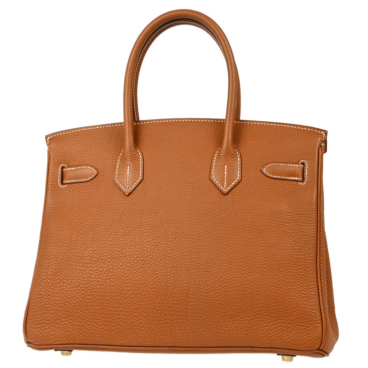 Hermes 2003 Gold Togo Birkin 30 Handbag