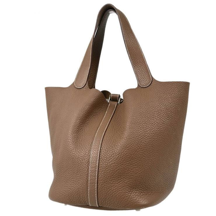 Hermes 2009 Etoupe Clemence Picotin 26 Bag