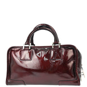 Loewe Bordeaux Patent Leather Amazona 28 Handbag