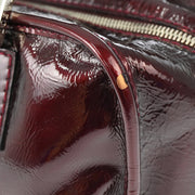 Loewe Bordeaux Patent Leather Amazona 28 Handbag