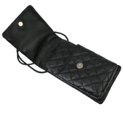 Chanel Black Calfskin Cambon Ligne Shoulder Pochette