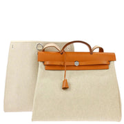 Hermes Natural Toile H Herbag MM 2 in 1 2way Shoulder Handbag