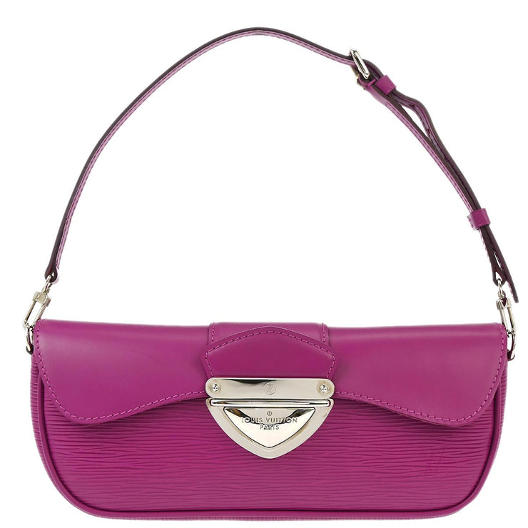 Louis Vuitton Purple Epi Pochette Montaigne Handbag M5929L