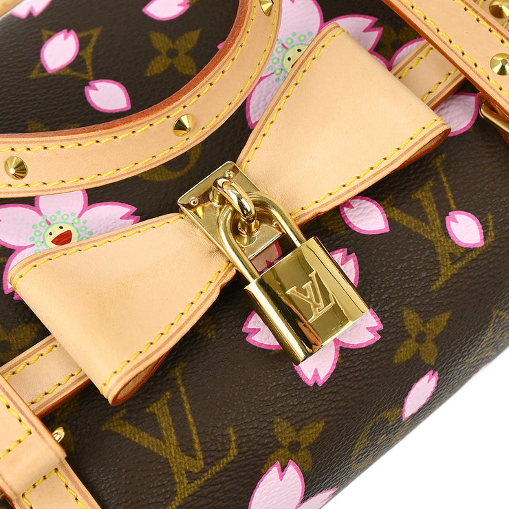 Louis Vuitton 2003 Monogram Cherry Blossom Papillon Handbag M92009