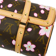 Louis Vuitton 2003 Monogram Cherry Blossom Papillon Handbag M92009