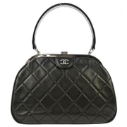 Chanel 1996-1997 Black Lambskin Handbag