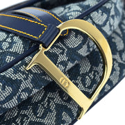 Christian Dior Navy Trotter Saddle Handbag