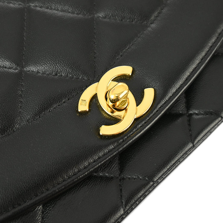 Chanel Black Lambskin Small Diana Shoulder Bag