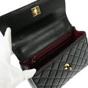 Chanel 1996-1997 Black Lambskin Handbag