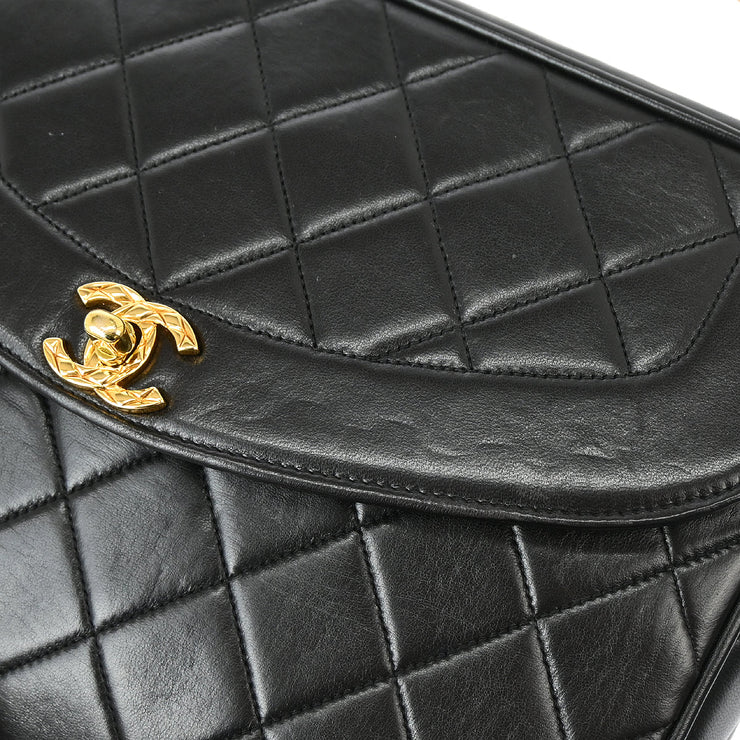 Chanel 1994-1996 Black Lambskin Camera Bag Large