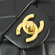 Chanel 1994-1996 Black Lambskin Mini Classic Square Flap Shoulder Bag 17