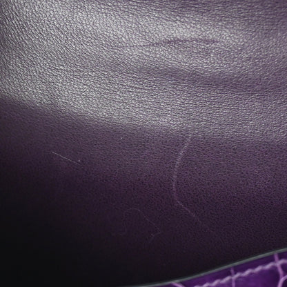 Hermes * 2010 Amethyst Alligator Crocodile Constance 14 Shoulder Bag