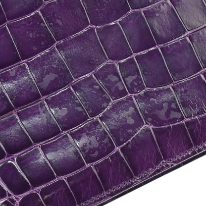 Hermes * 2010 Amethyst Alligator Crocodile Constance 14 Shoulder Bag