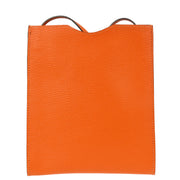 Hermes 2004 Orange Chevre Onimaitou Shoulder Bag Pochette