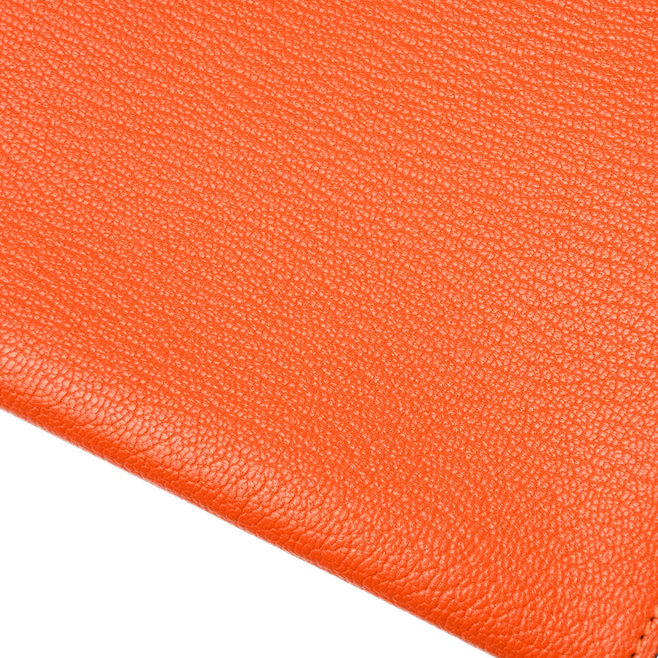 Hermes 2004 Orange Chevre Onimaitou Shoulder Bag Pochette