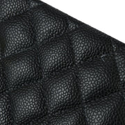 Chanel 2004-2005 Black Caviar Small Classic Double Flap Shoulder Bag