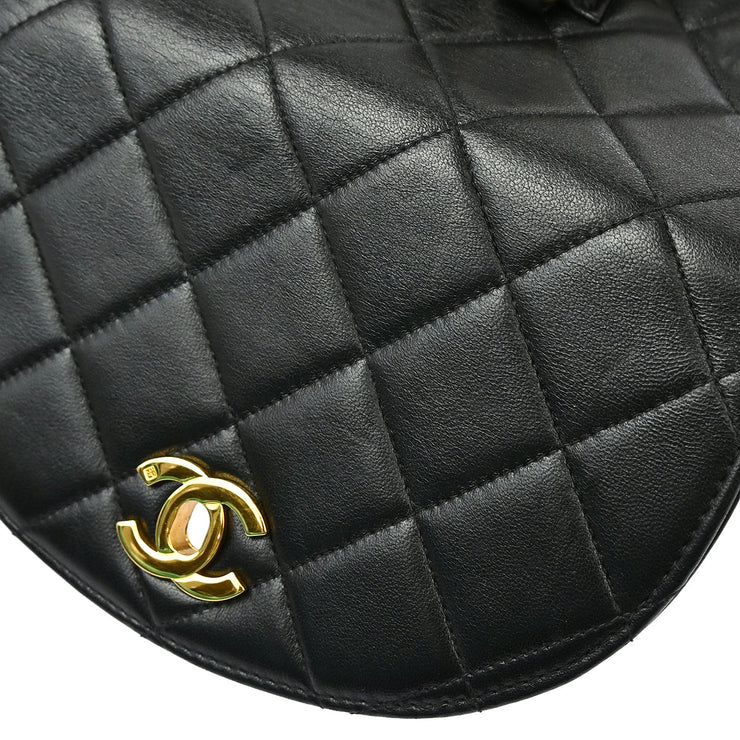 Chanel 1994-1996 Black Lambskin Large Duma Backpack