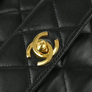 Chanel 1994-1996 Black Lambskin Large Duma Backpack